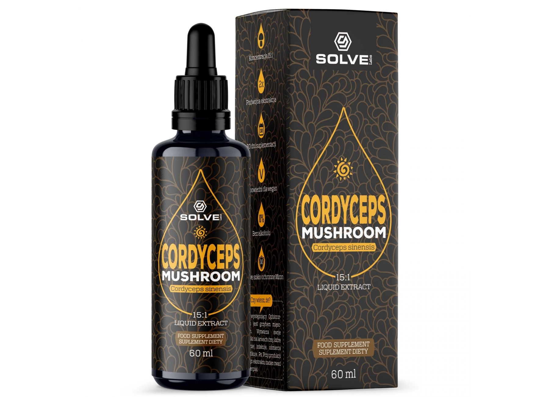 Solve Labs Cordyceps Mushroom w kroplach 60ml
