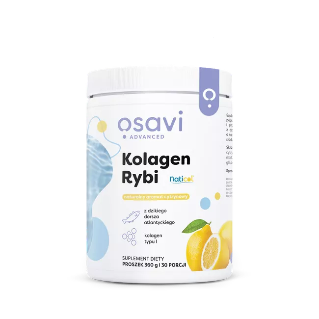 Osavi Kolagen Rybi z Dzikiego Dorsza 360g Skóra, Paznokcie, Stawy