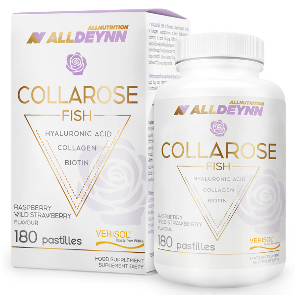 ALLDEYNN Collarose Fish 180 pastylek do ssania Kolagen