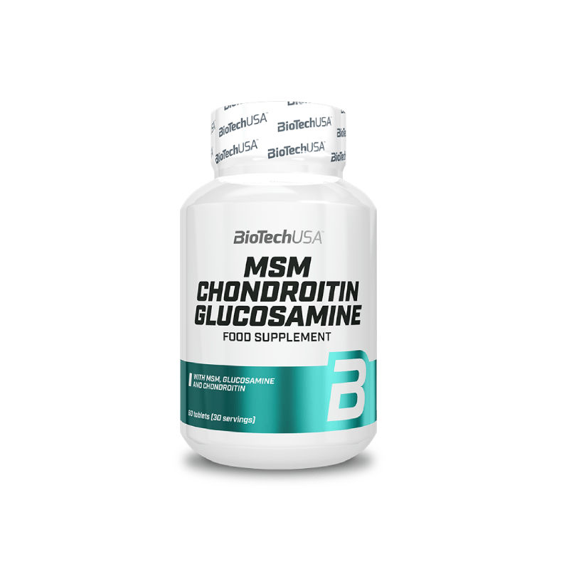 BioTech MSM Chondroitin Glucosamine 60tabl. Chondroityna Glukozamina Siarka Organiczna Wsparcie Stawów