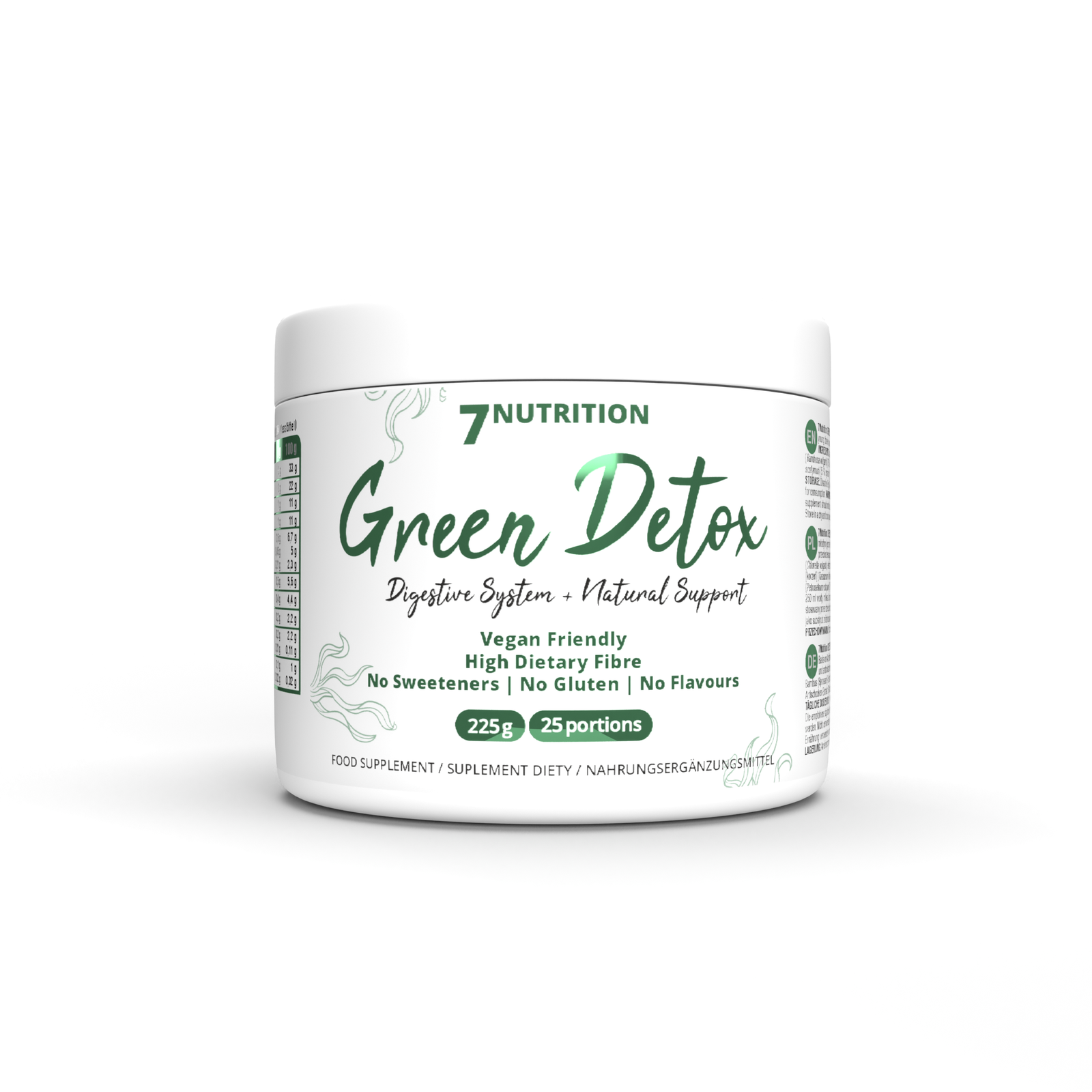 7Nutrition Green Detox 225g Wsparcie Układu Pokarmowego
