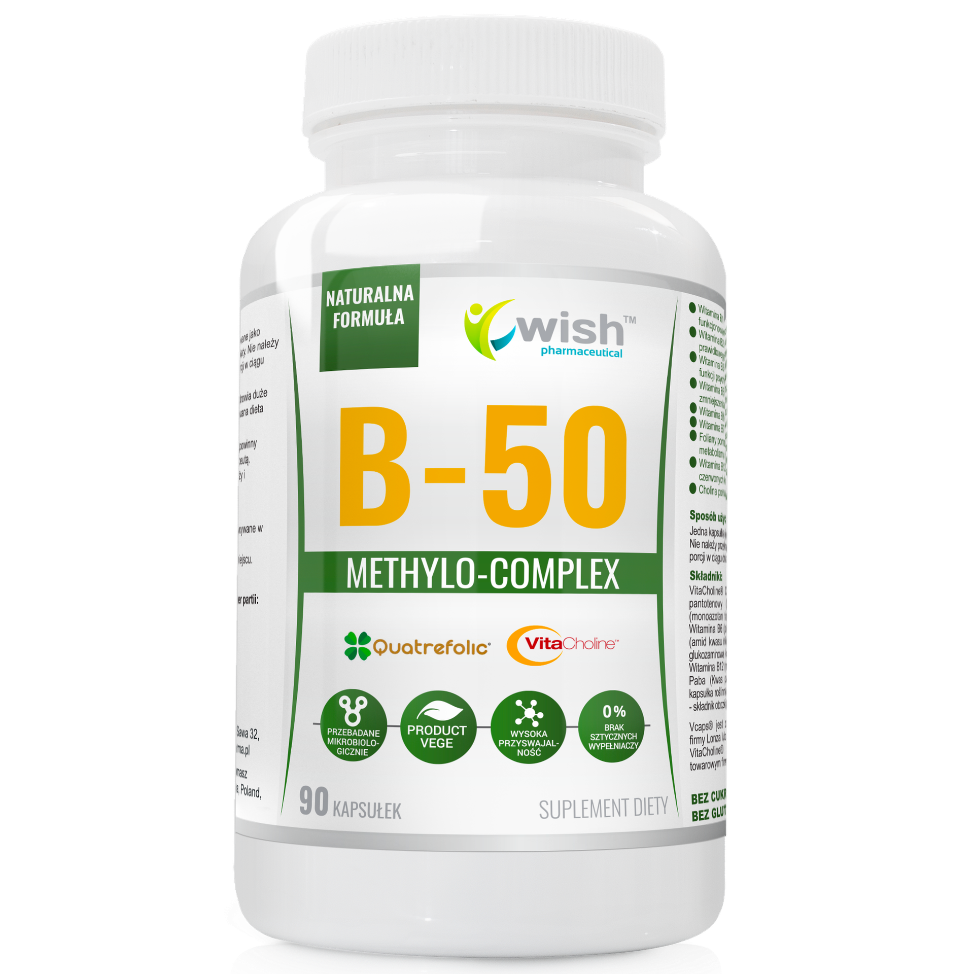Wish Witamina B-50 90kaps. Witaminy B