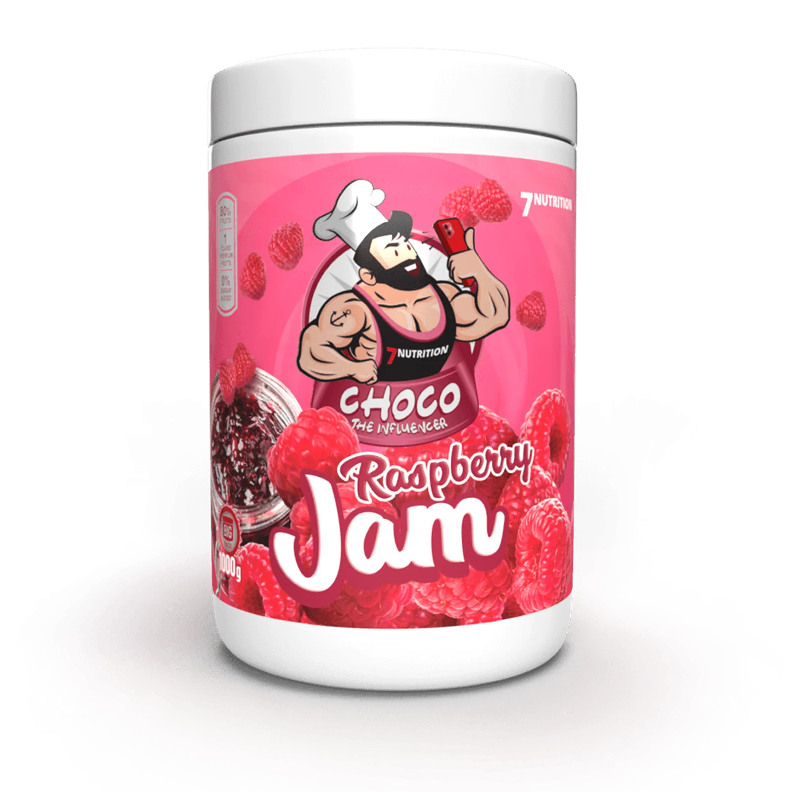 7Nutrition JAM Raspberry In Jelly 1000g Frużelina Malinowa