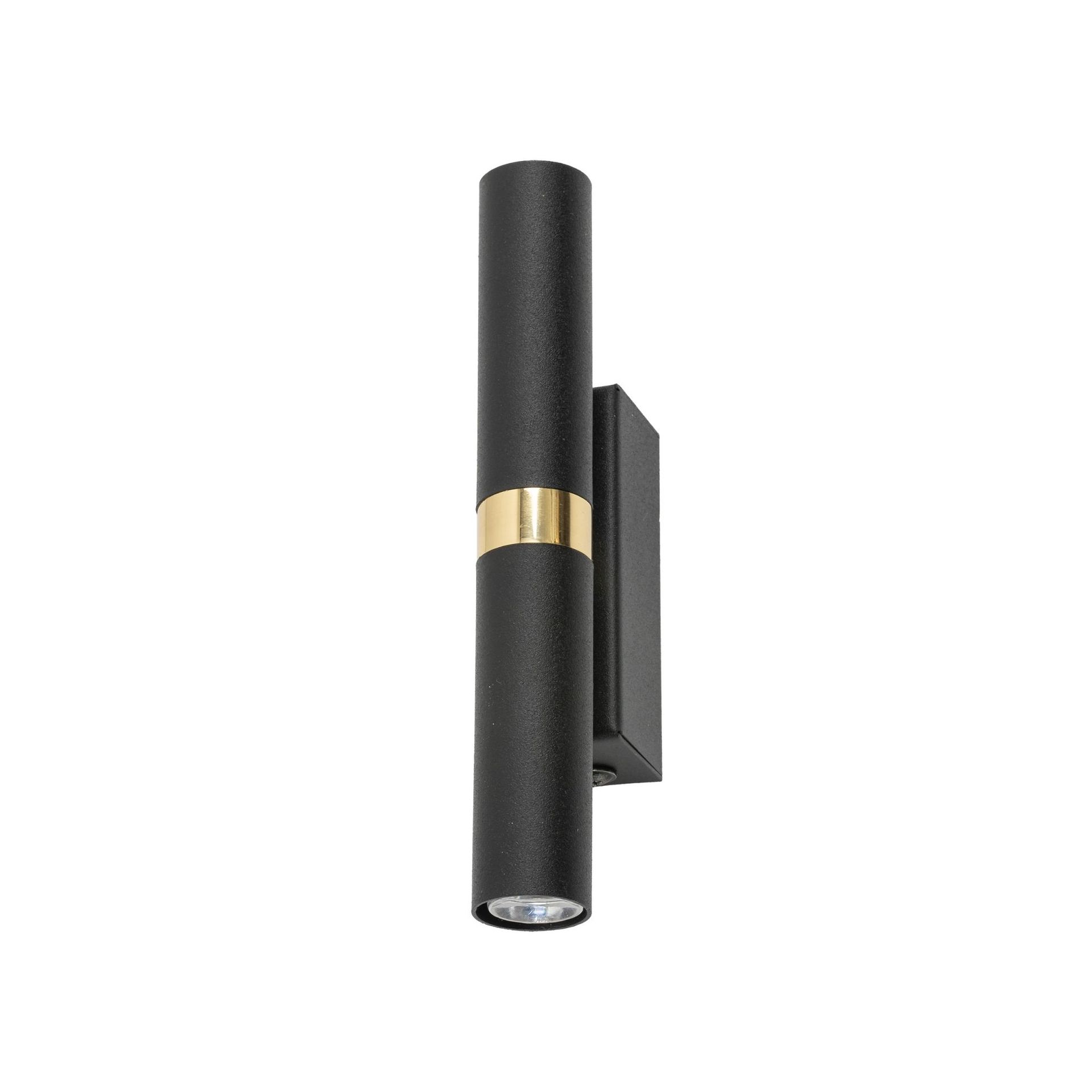 Czarno-złoty, dwustronny kinkiet TK 10145 z serii LAGOS BLACK GOLD