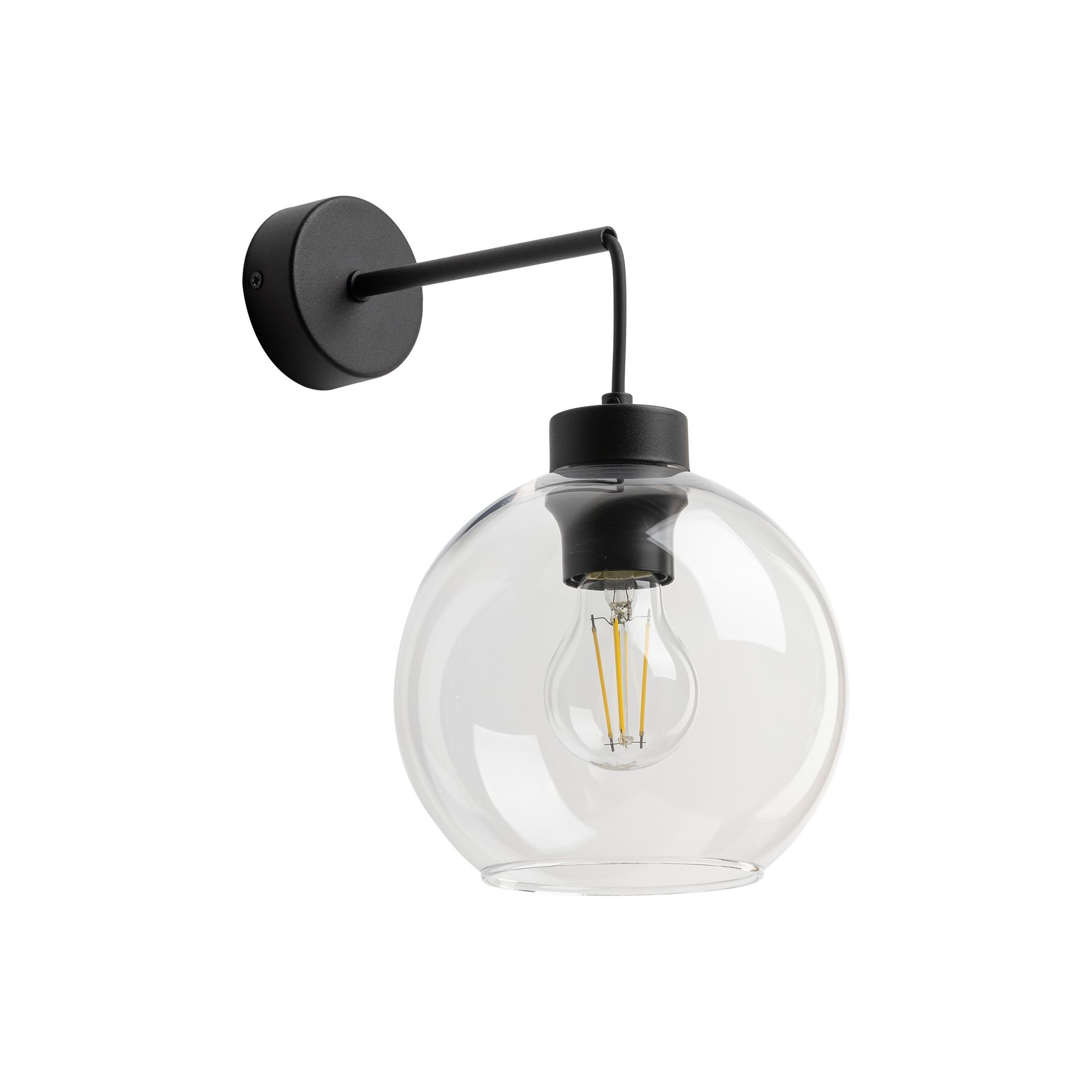 Klasyczna lampa ścienna z kloszem TK 10245 z serii CUBUS TRANSPARENT