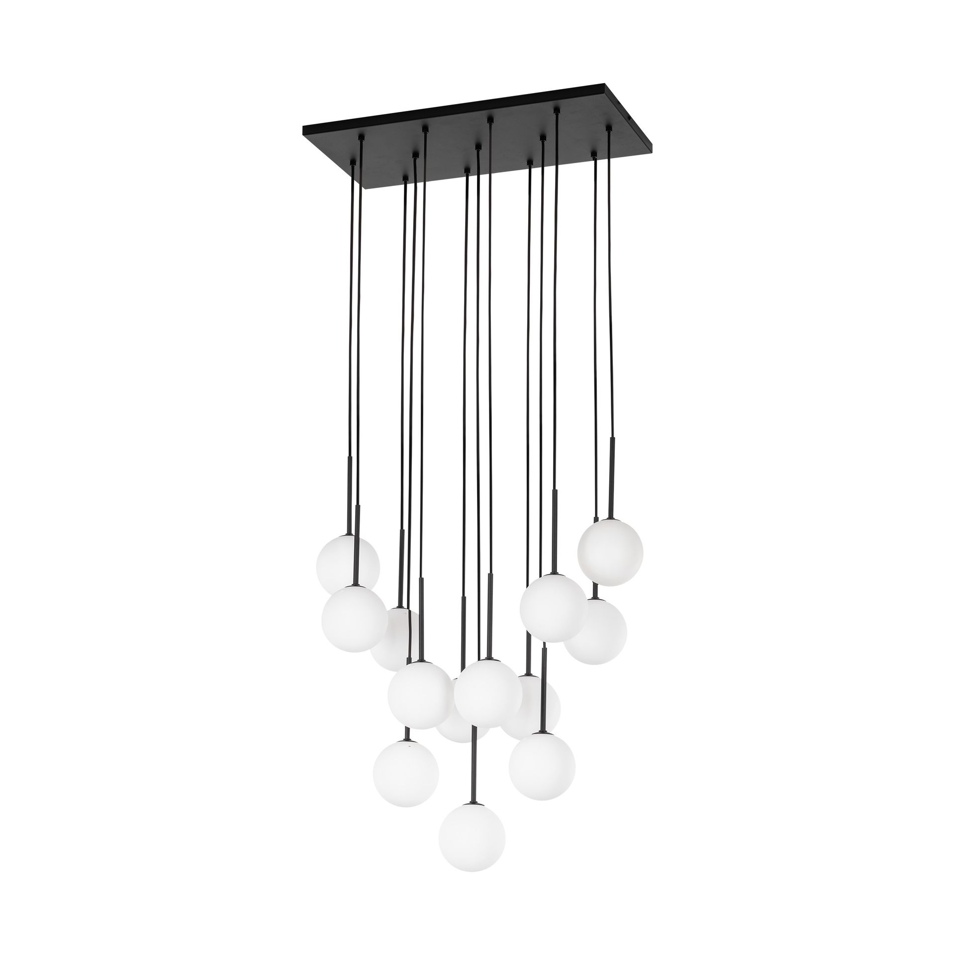 Okazała, czarno-biała lampa wisząca TK 10079 z serii MARTIN WHITE
