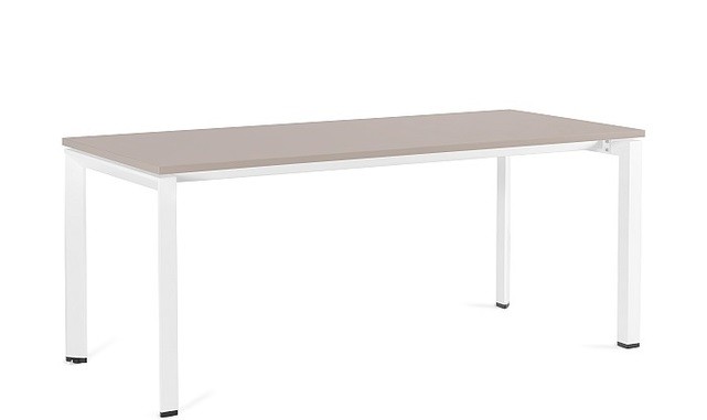 Biurko Pason - Manager Desk - Biały - Stelaż i Blat - 180x80 cm - YZ-14 Beżowy