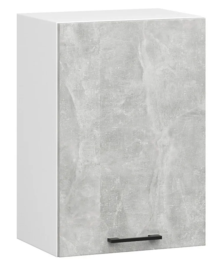 Wisząca szafka do kuchni z półkami w kolorze beton G9-H34