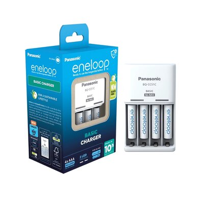 Ładowarka Panasonic Eneloop K-KJ51MCC04E + AAA, 800 mAh, 4 ks (K-KJ51MCD04E)