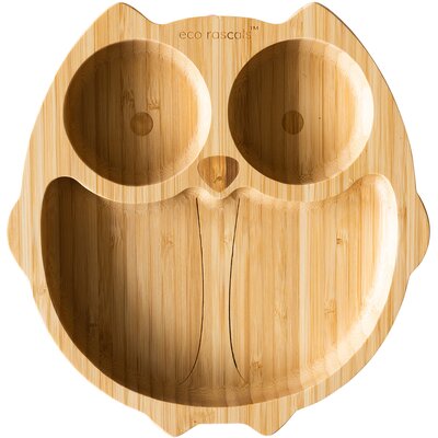 Ecorascals Miseczka Bambusowa Sowa z przyssawką