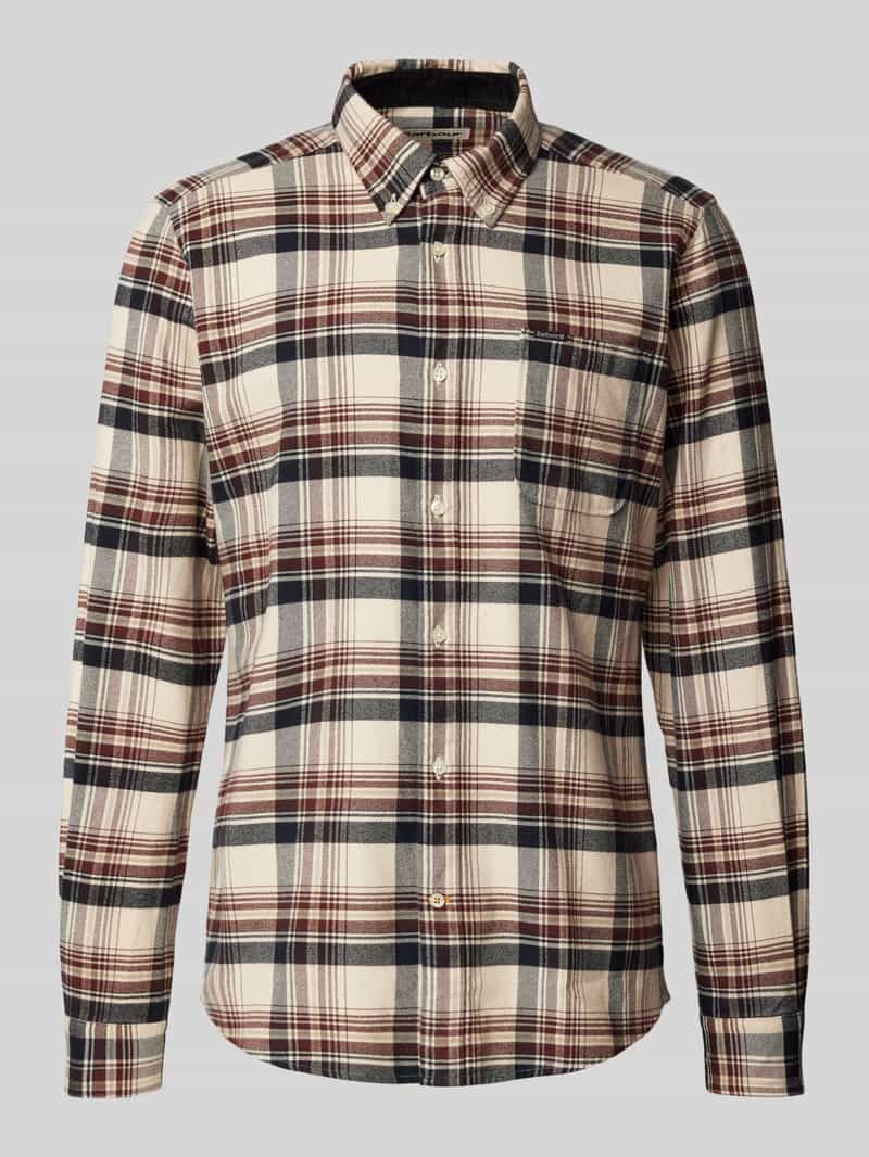 Koszula casualowa o kroju tailored fit z kołnierzykiem typu button down