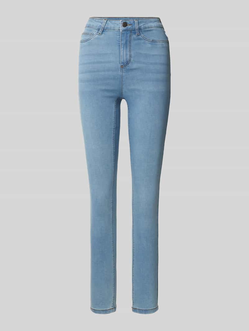 Jeansy o kroju skinny fit zapinane na guzik i zamek błyskawiczny model ‘CALLIE’