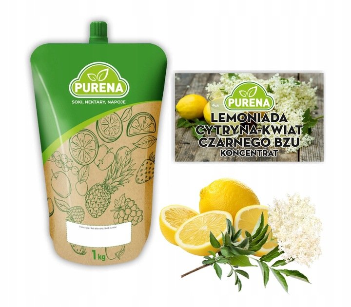 Koncentrat lemoniady cytryna-kwiat czarnego bzu Purena (6x1kg)