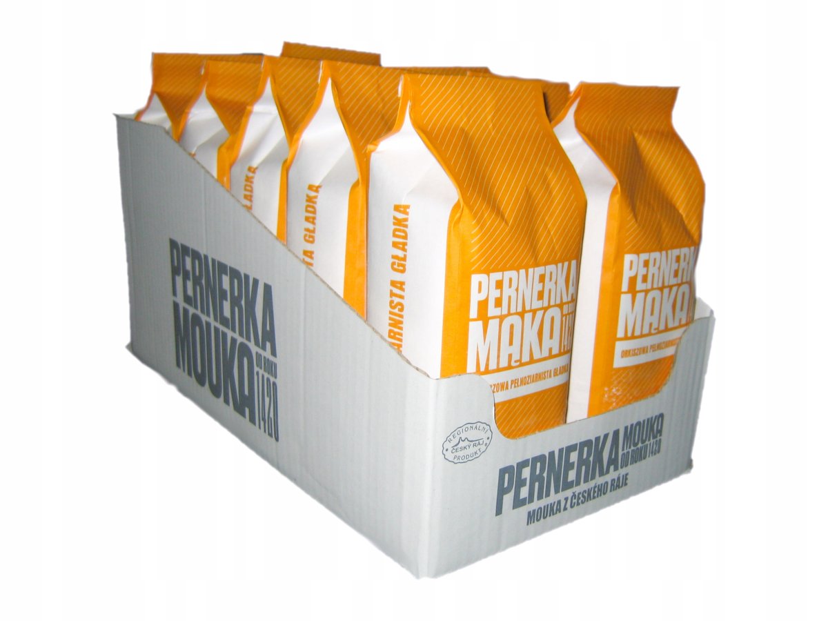 MĄKA ORKISZOWA PEŁNOZIARNISTA GŁADKA 10 X 1KG typ 1850 PERNERKA