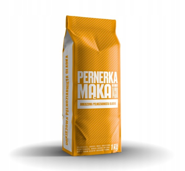 MĄKA ORKISZOWA PEŁNOZIARNISTA GŁADKA RAZOWA 1KG PERNERKA