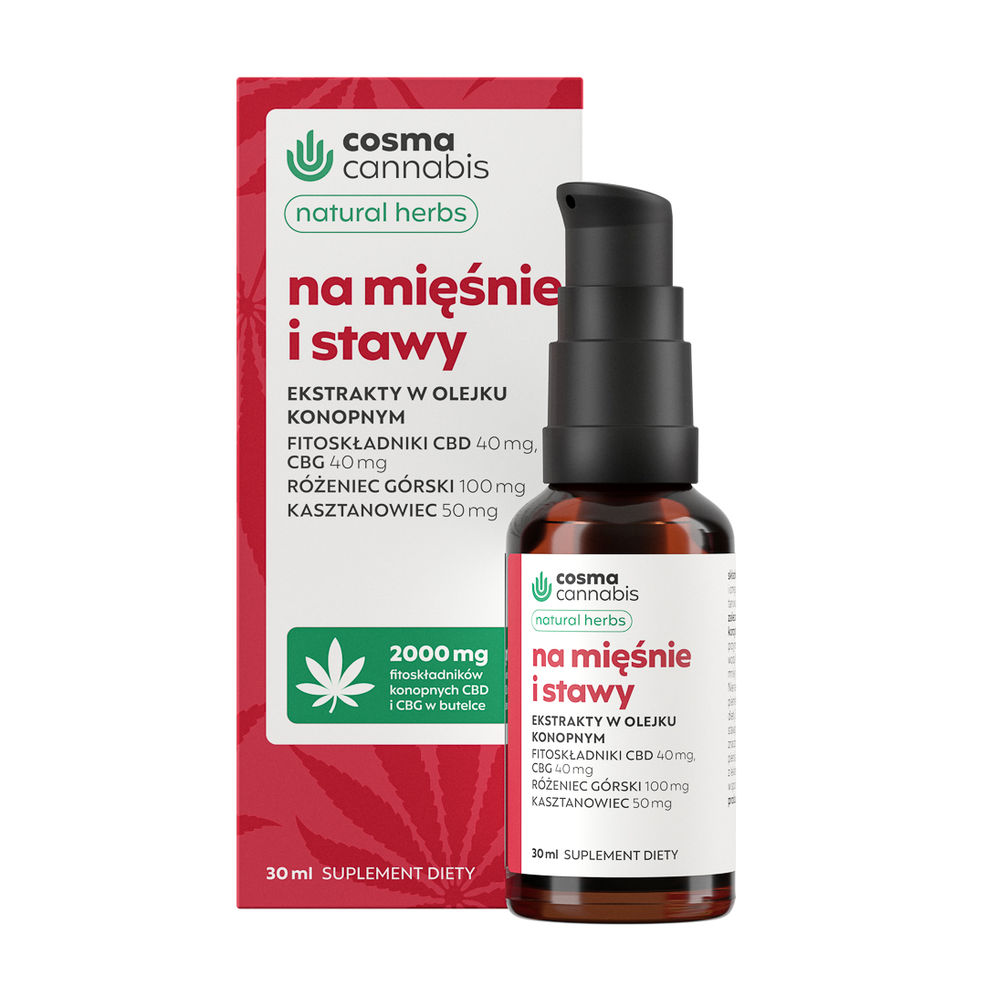 Cosma Cannabis Na Mięśnie i Stawy Olejek 30 ml