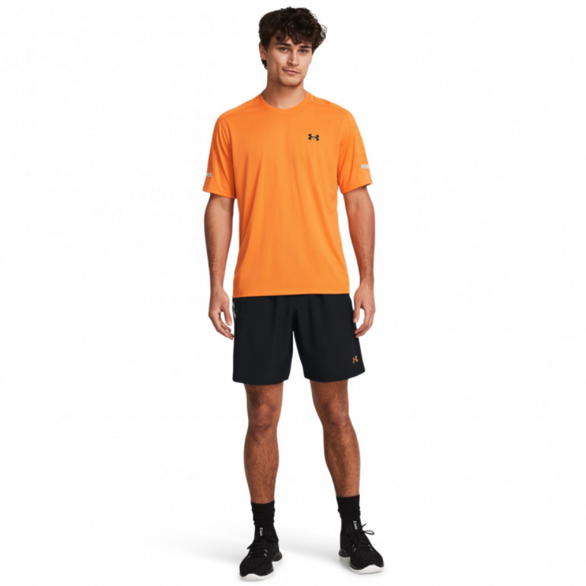 Męskie spodenki treningowe Under Armour UA Core+ Woven Shorts - czarne - UNDER ARMOUR
