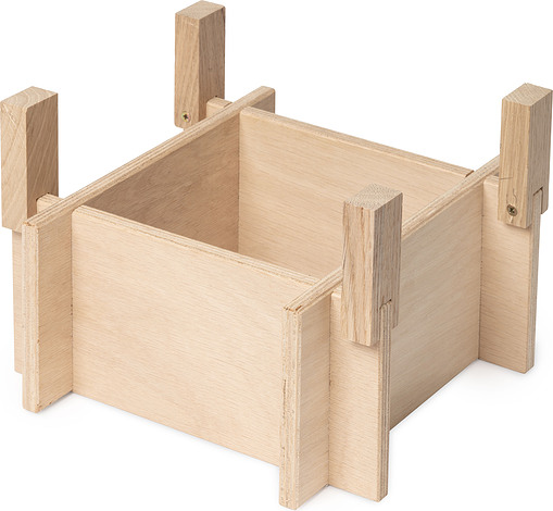 Squarely Podstawa BaseON jesion naturalny do doniczki samonawadniającej GrowON 214-1A0