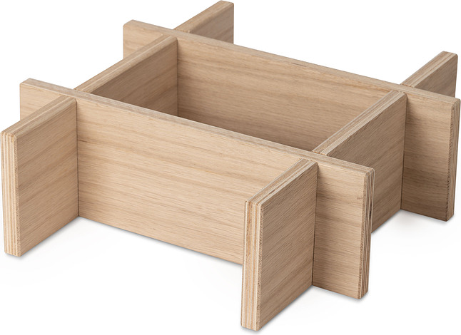 Squarely Podstawa BaseMORE naturalny dąb do doniczki samonawadniającej GrowMORE 215-6A0