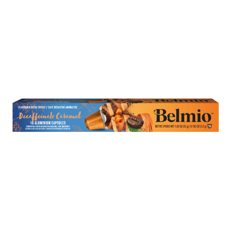 Kapsułki do Nespresso Belmio Decaffeinato Caramel 10 sztuk