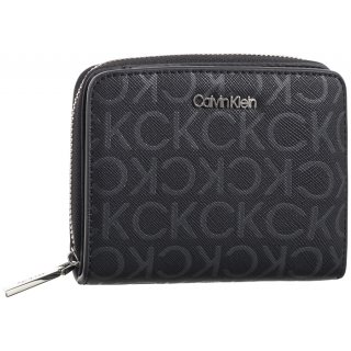 Portfel CK Must MD Zip Around Mono Black Monogram Pu K60K612433 0GM (CK537-a) Calvin Klein