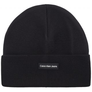 Czapka Inst Patch Beanie Black K50K512142 BEH (CK538-a) Calvin Klein