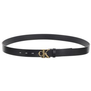 Pasek Mono Plaque Lthr Belt 30mm Black K60K612289 BEH (CK532-a) Calvin Klein