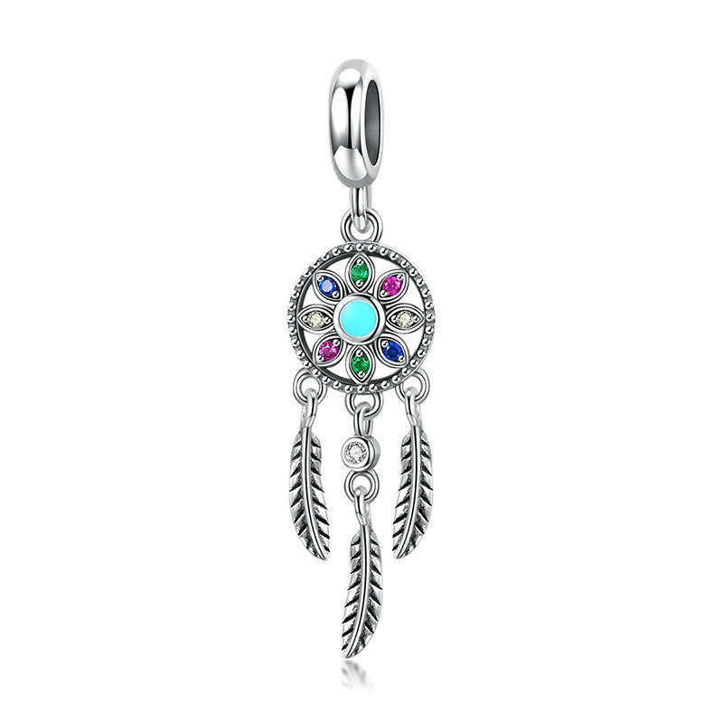 Zawieszka SREBRO 925 Charms koralik do PANDORA Łapacz Snów