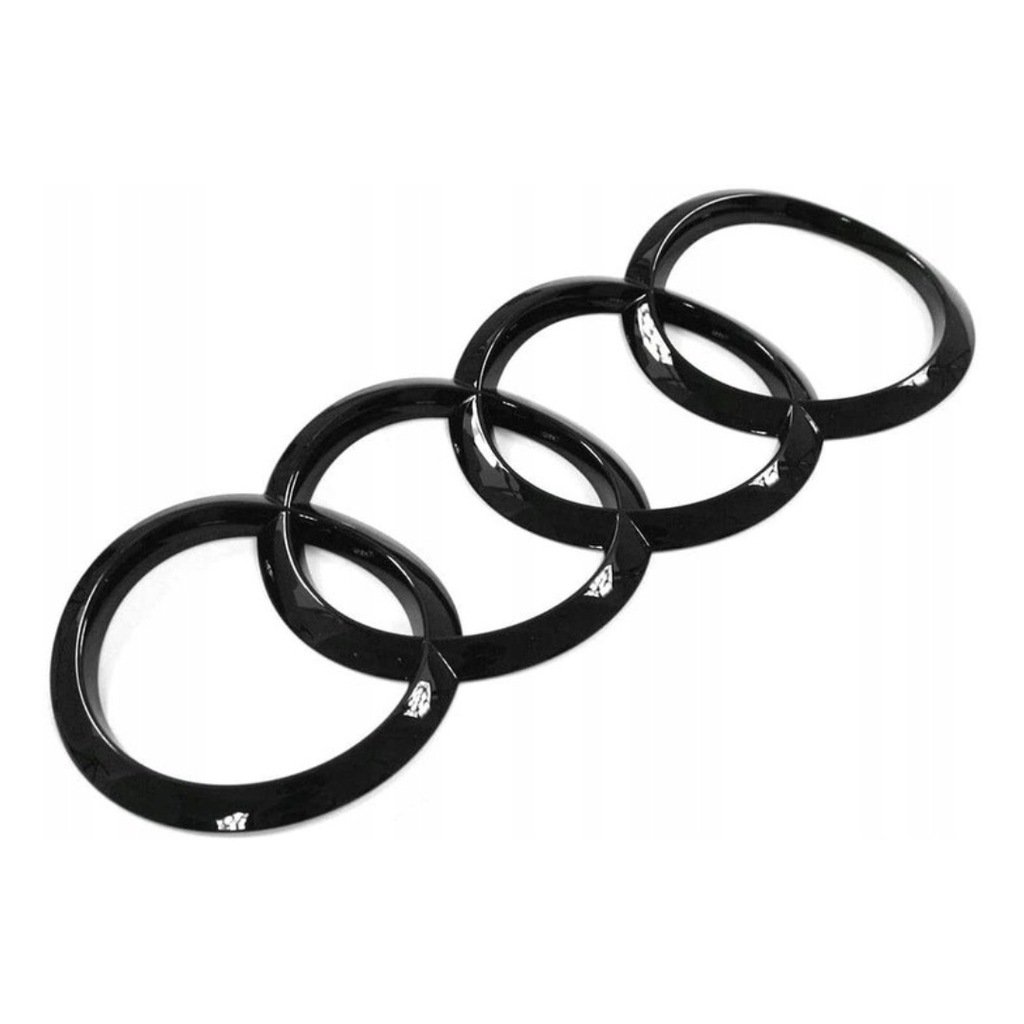 EMBLEMAT na TYŁ AUDI A5 A7 CZARNY POŁYSK 192x66 ZAKRZYWIONY