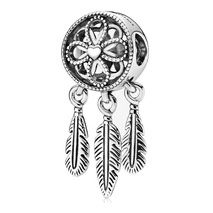 Zawieszka SREBRO 925 Charms koralik do PANDORA Łapacz Snów