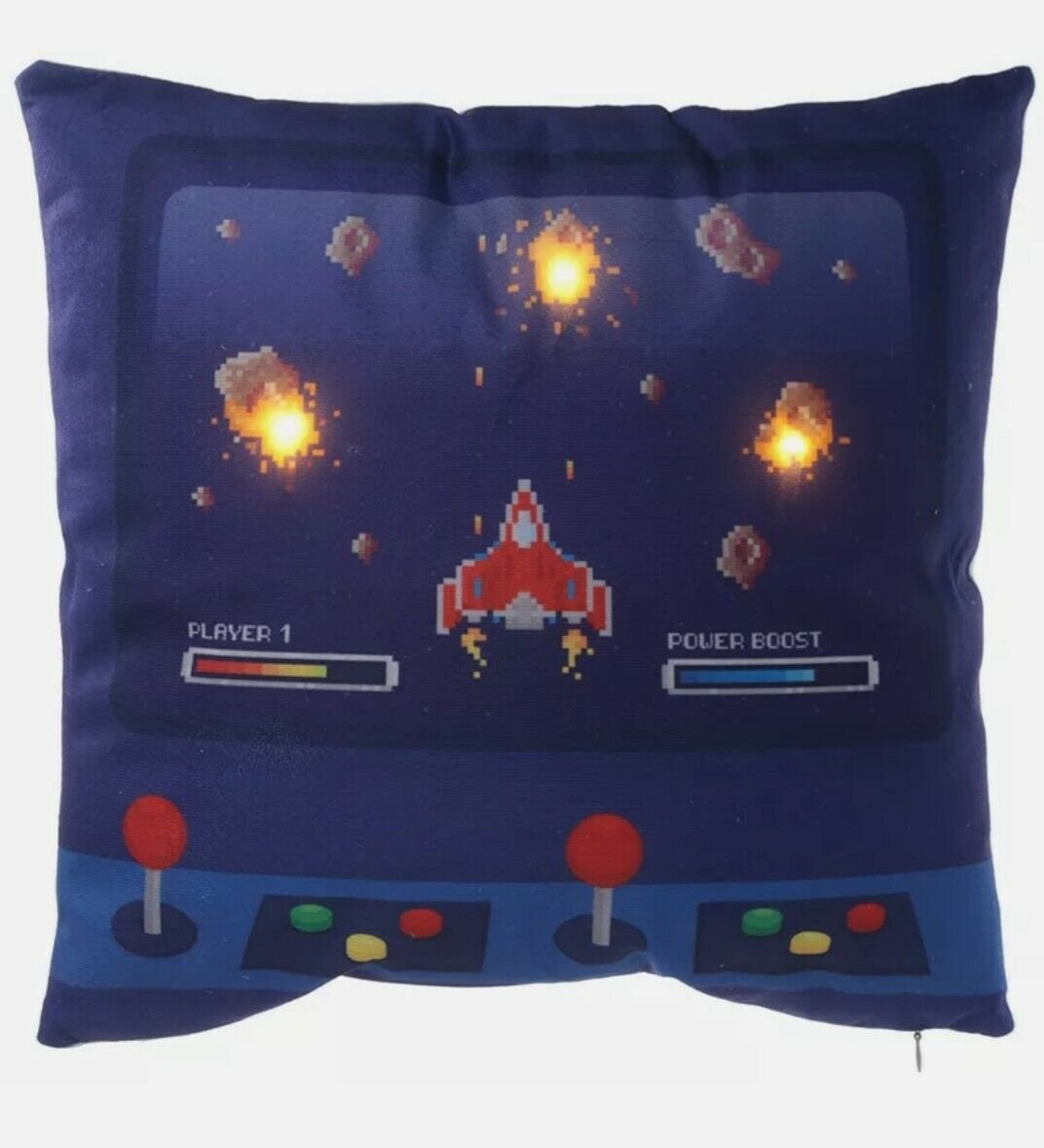 Poduszka LED  37x37cm GAME OVER