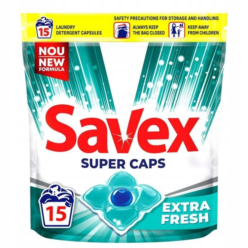 Savex Kapsułki do prania Białego Super Caps FRESH
