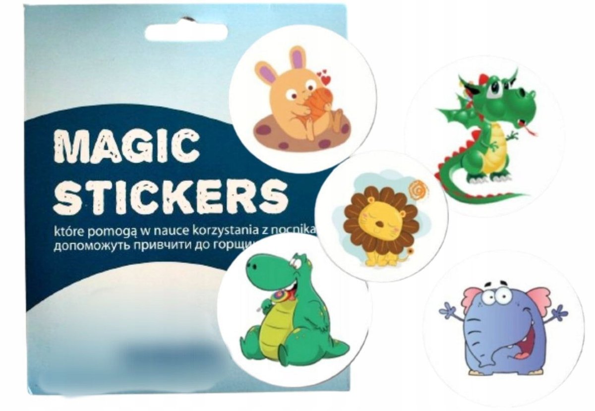 Naklejki termiczne magiczne naklejki do nauki nocnika - Babyhood