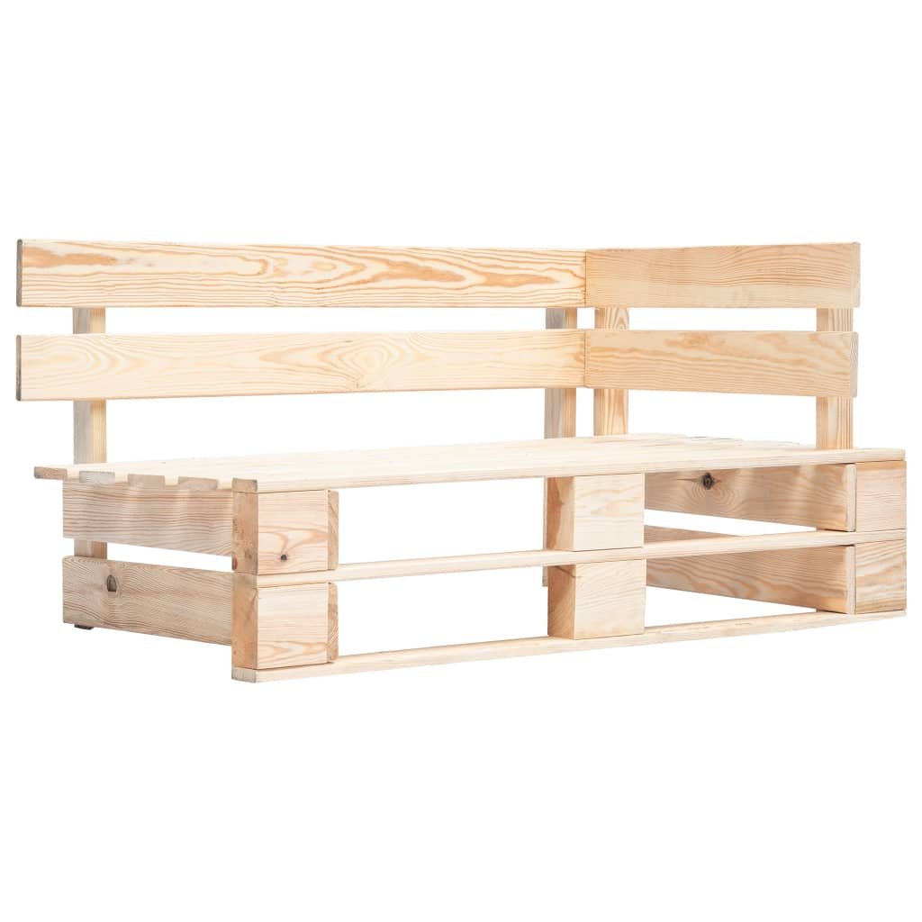 Ławka narożna z palet 110x65x55 cm, naturalny kolo