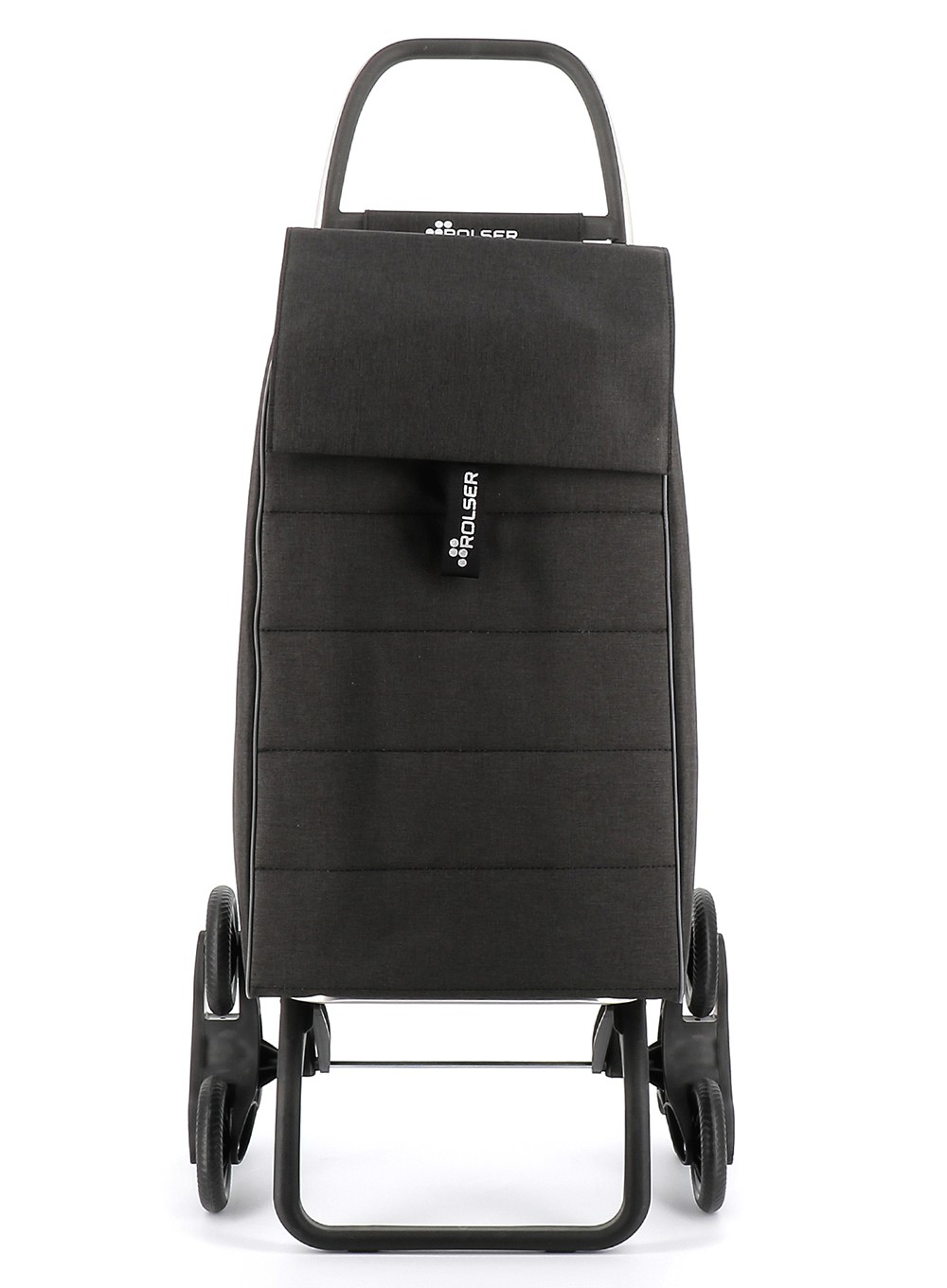 Wózek na zakupy Rolser Jolie Tweed 6-kołowy, na schody - black
