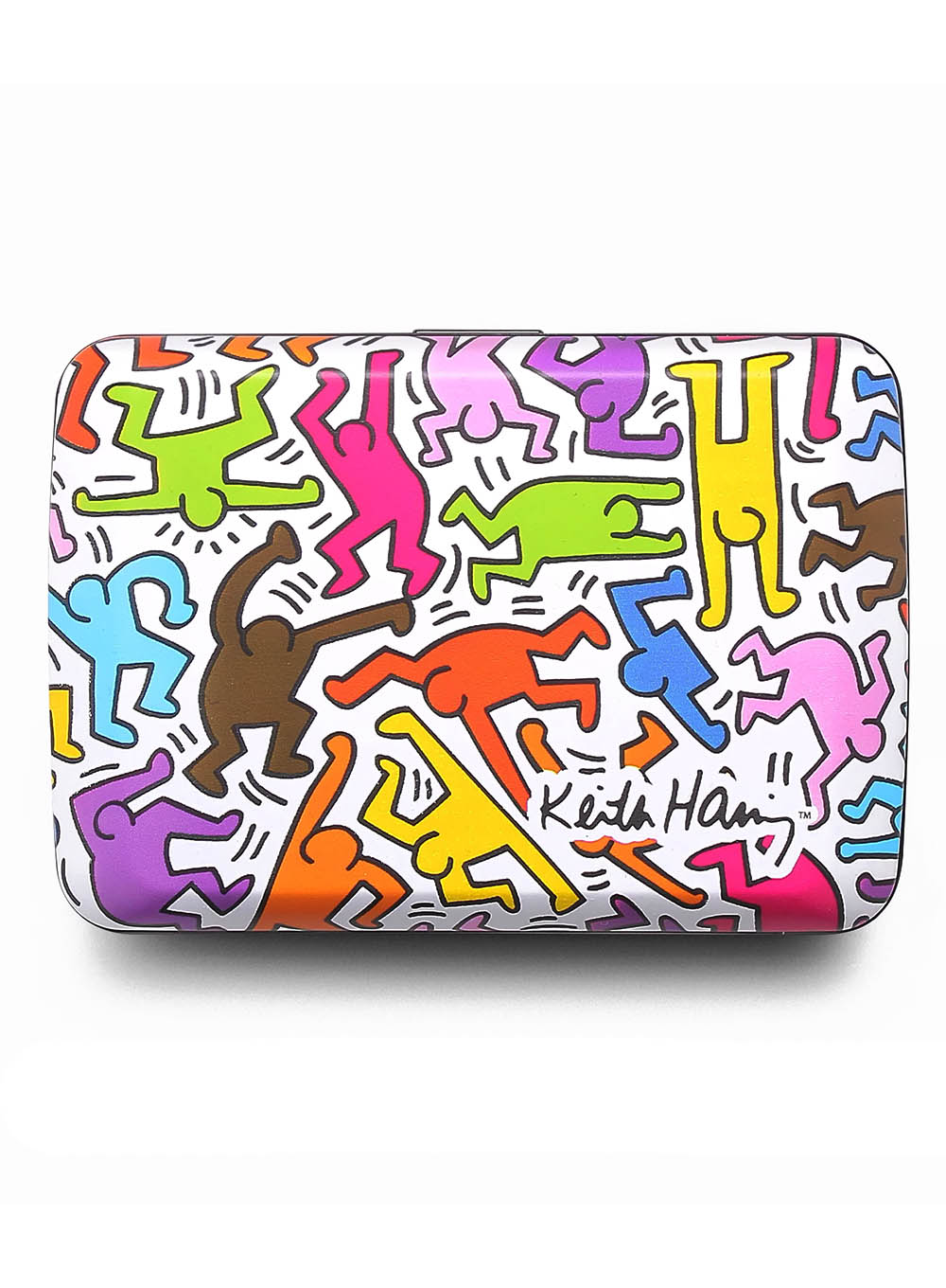 Portfel aluminiowy Ogon Designs Stockholm V2 - Keith Haring color