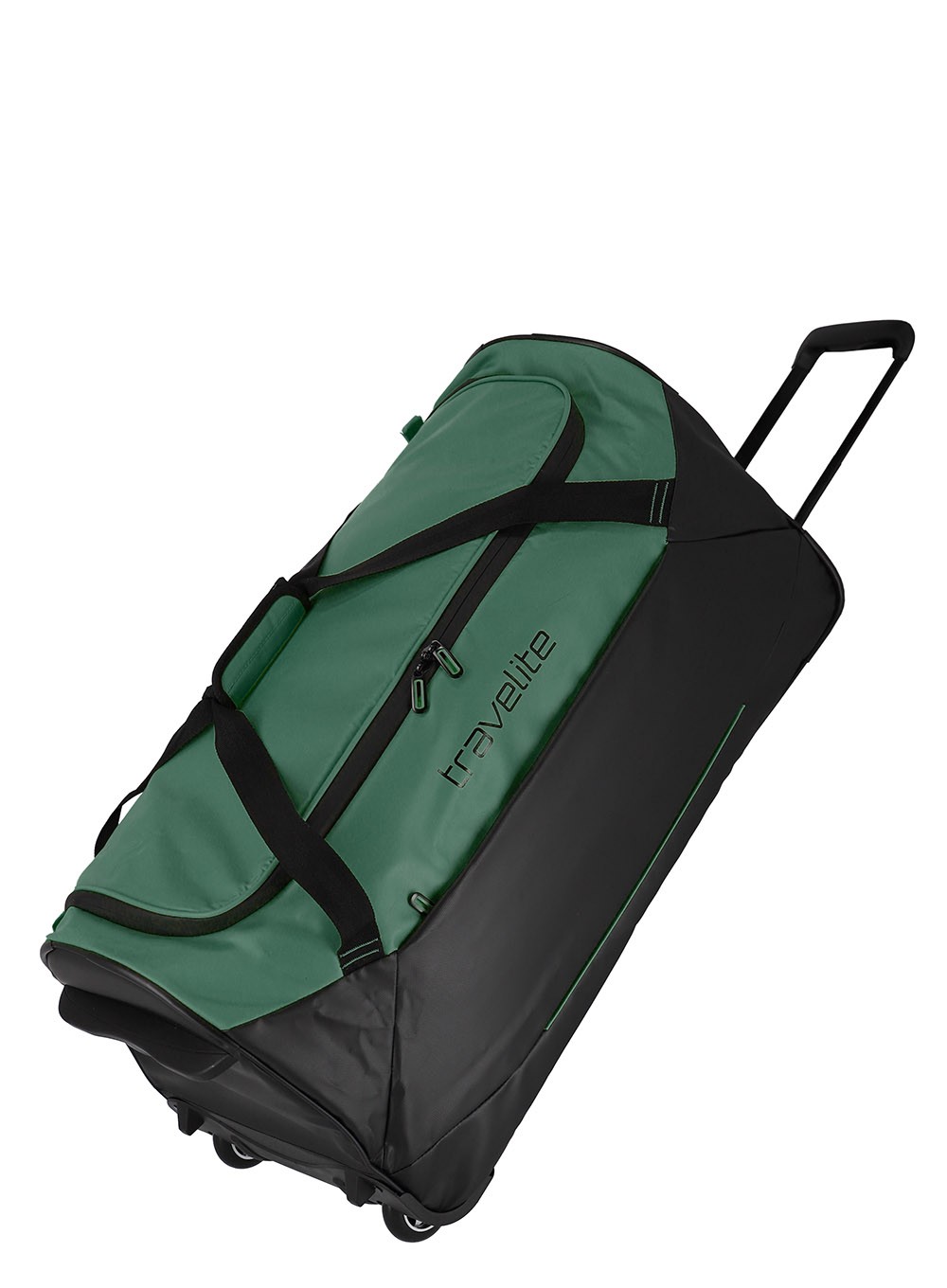 Torba podróżna na dwóch kołach Travelite Basics 71 cm - black / green