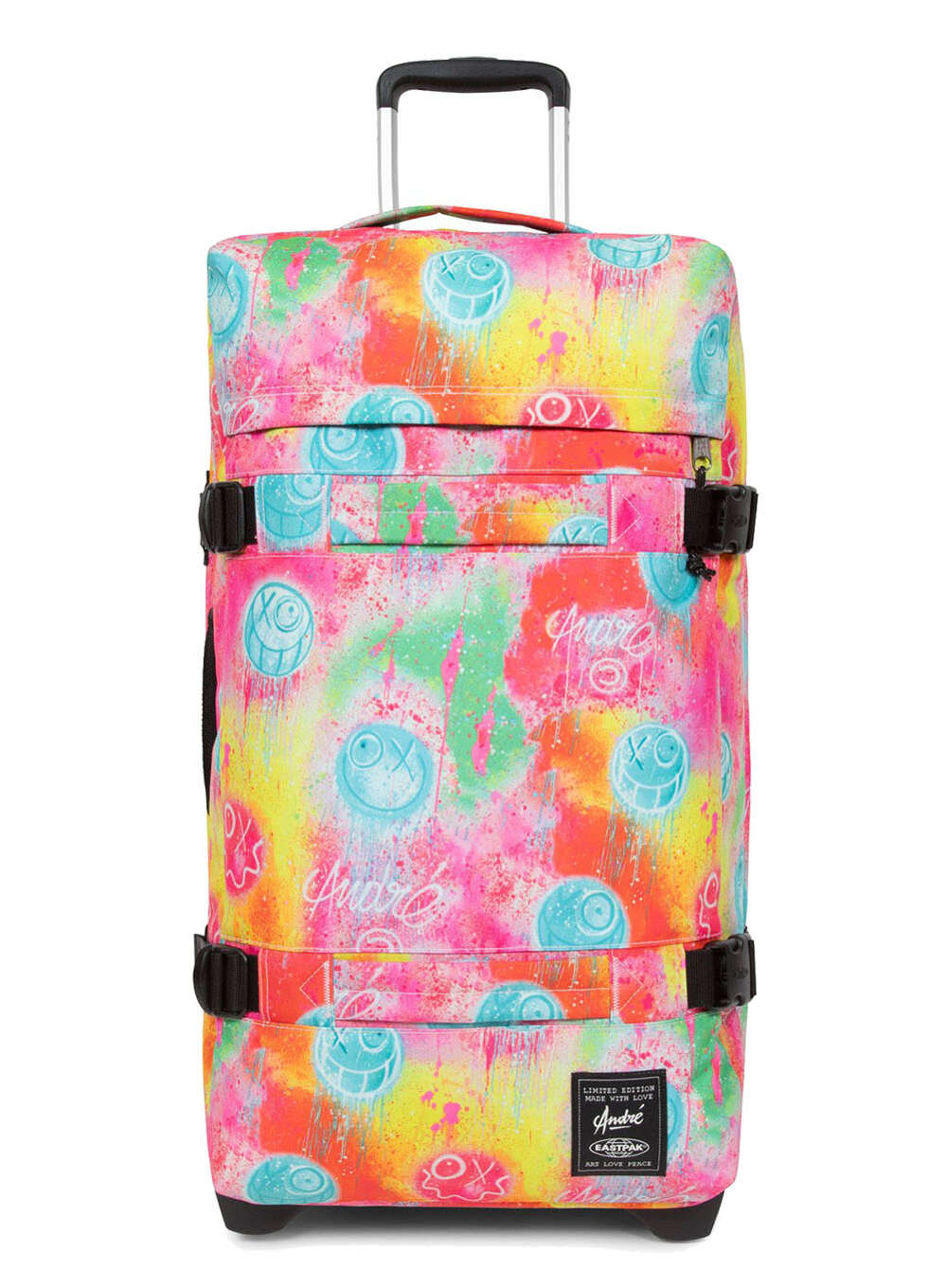 Torba podróżna na kółkach Eastpak Transit'R M - fluo clouds