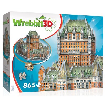 Puzzle 3D, Wrebbit, Le Château Frontenac, 865 el.