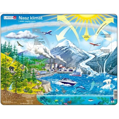 Puzzle 69 el. Nasz klimat i efekt cieplarniany Larsen