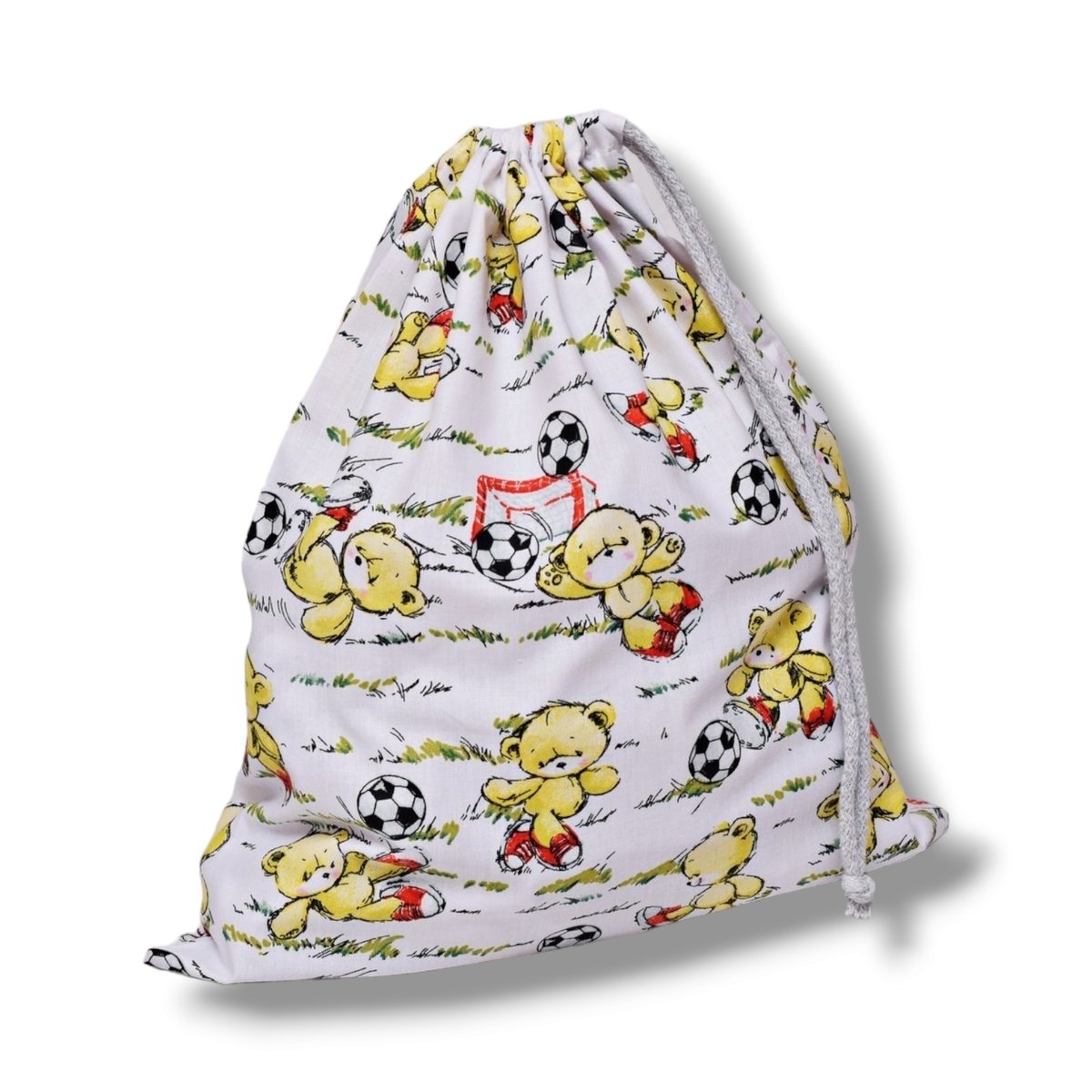 Worek na buty worek na kapcie do szkoły piłkarz miś