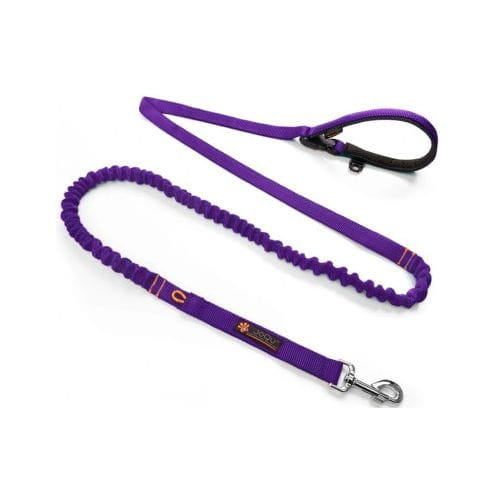 Smycz dla psa z amortyzatorem JoQu® Two Runners Leash fioletowa