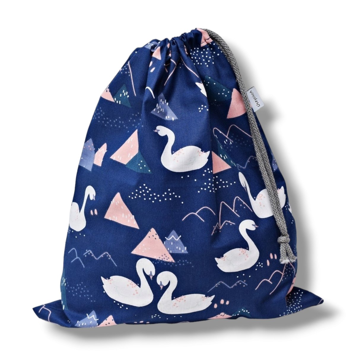 Worek na buty worek na kapcie do szkoły łabędzie