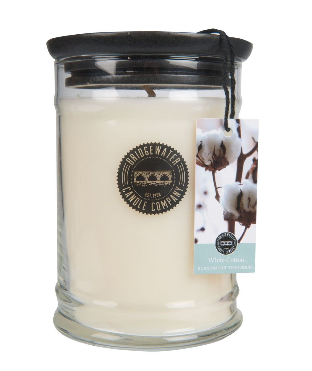 Bridgewater Candle Bridge Water Candle Large Jar White Cotton 524 G BW032088