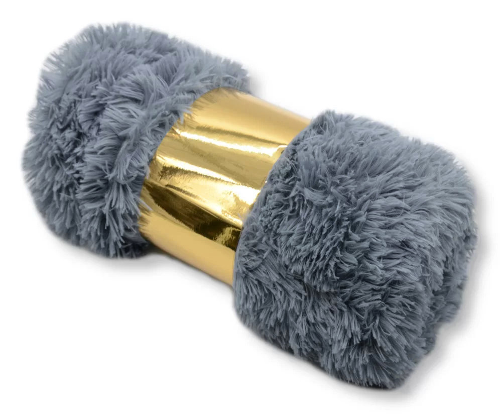 Koc Włochacz 160X200 Ciemny Popielaty Fld-20