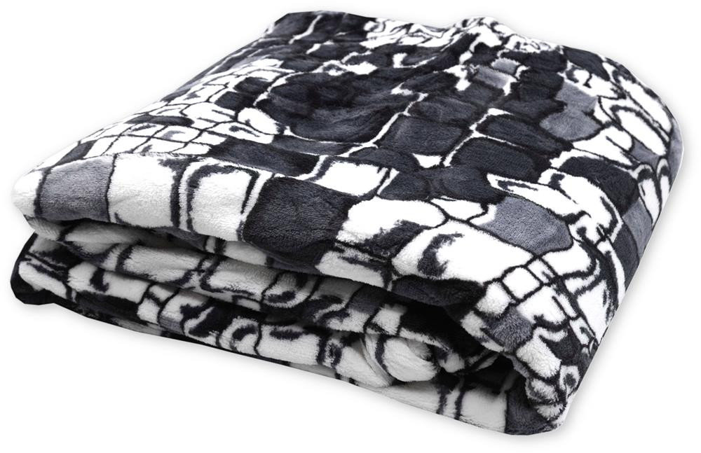 Ciepły Koc Z Mikrofibry 160X210 Kamienie 933-5
