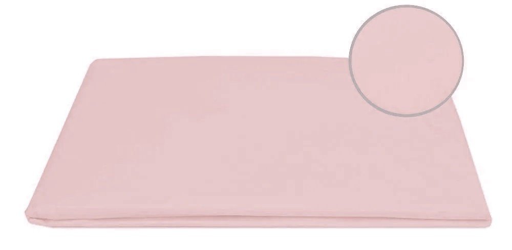 Prześcieradło Satyna Bez Gumki - 160X220 - Pudrowy Róż