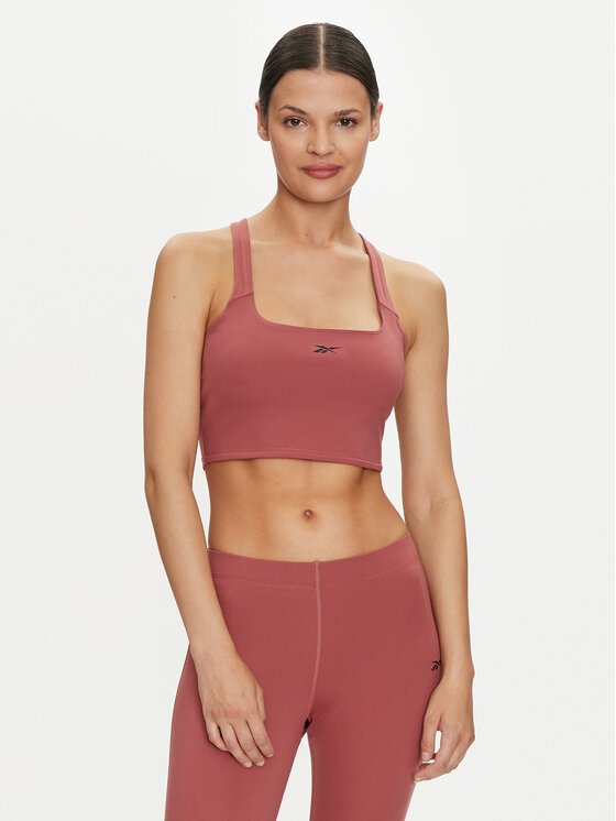 Reebok Top Yoga Peached 100037480 Bordowy Slim Fit