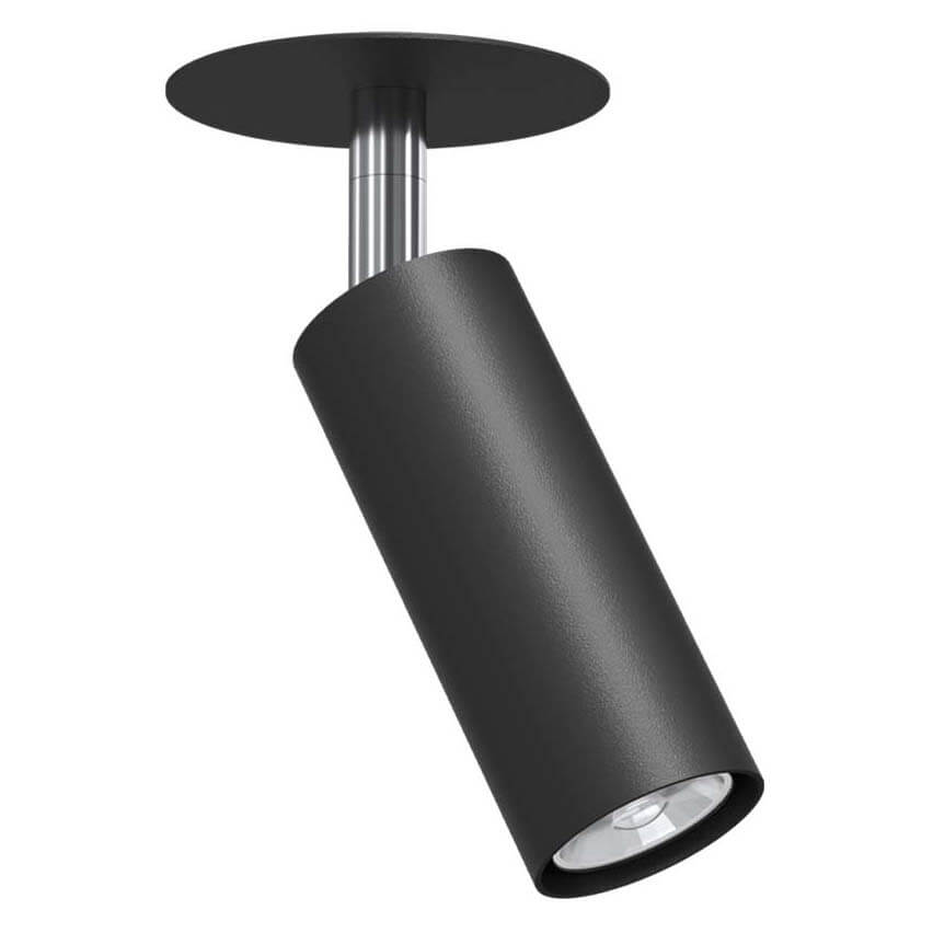 Lampa rurka sufitowa Ace 3252 BROSline tubka spot do salonu czarny