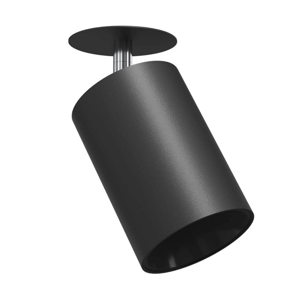 Metalowy reflektor sufitowy Ace 3256 BROSline tuba spot punktowy czarny